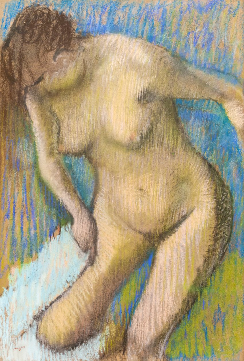 Kylvyn jälkeen tekijältä Edgar Degas