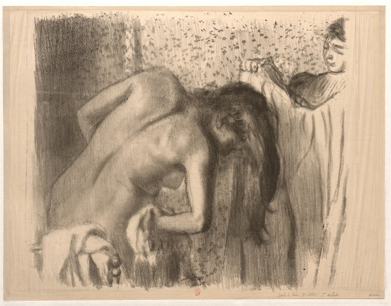 Kylvyn jälkeen tekijältä Edgar Degas