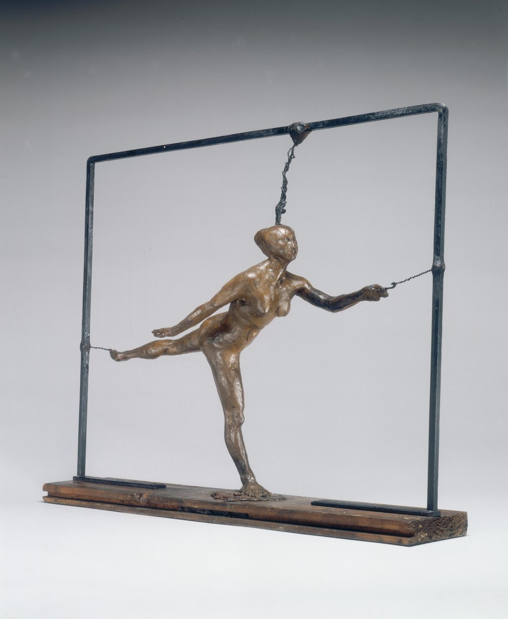 Arabesque oikean jalan päällä, vasen käsi edessä, c. 18851890. tekijältä Edgar Degas