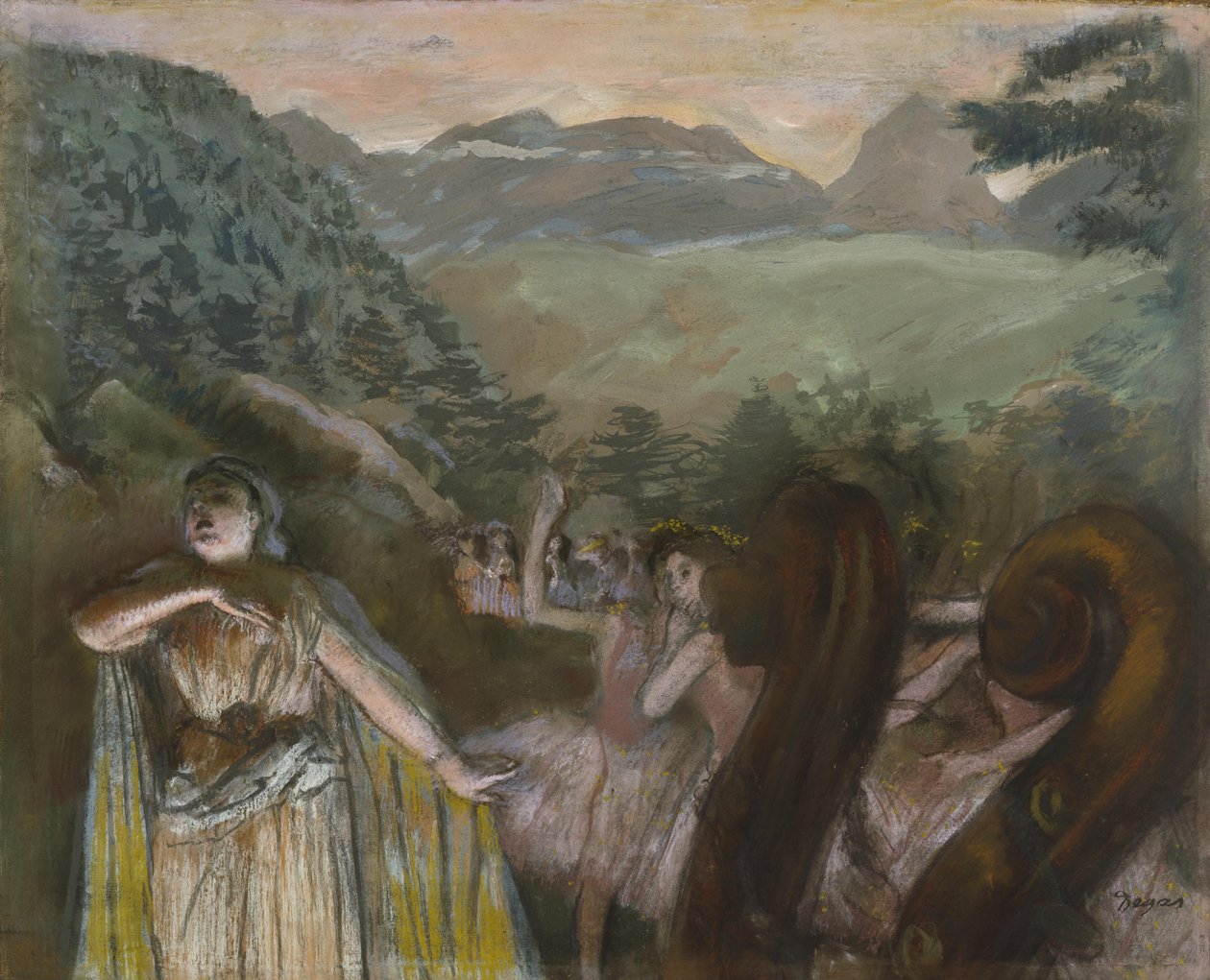 Aria baletin jälkeen tekijältä Edgar Degas