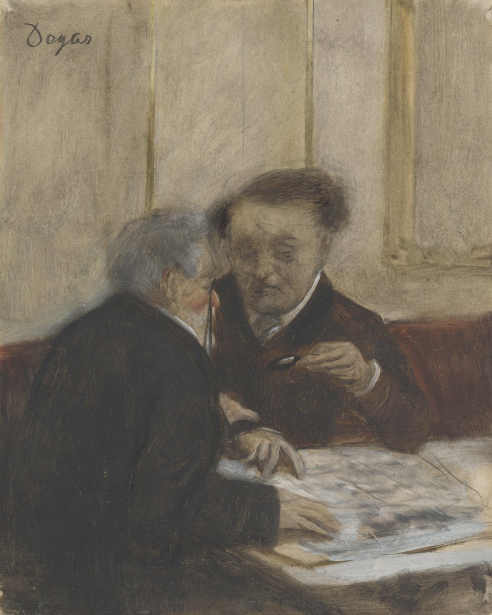 Café Châteaudunissa, n. 1870 tekijältä Edgar Degas