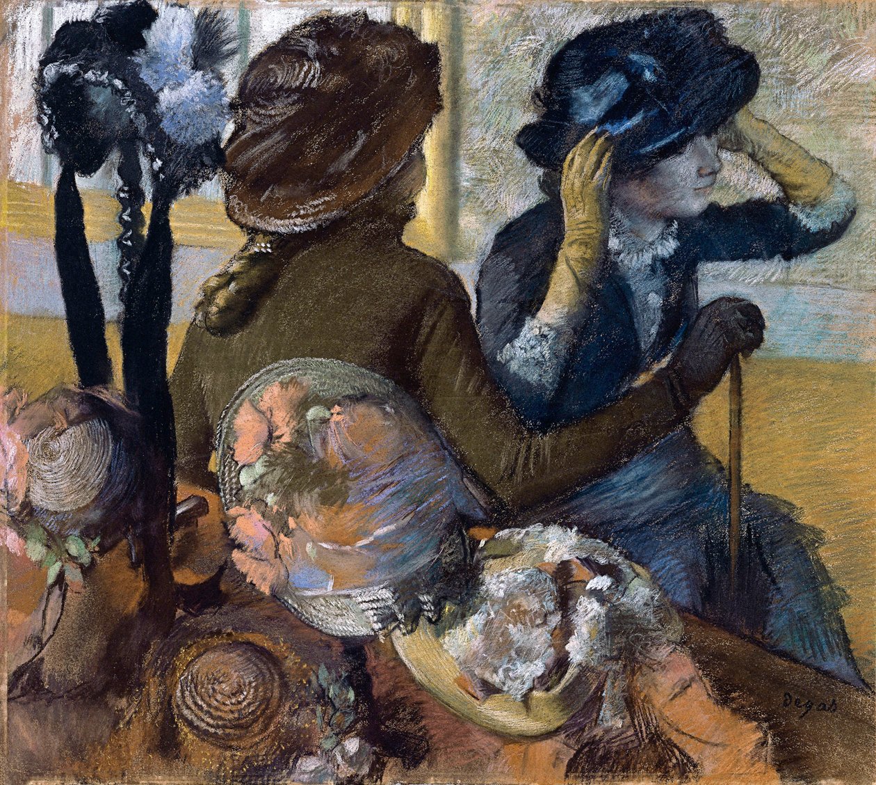 Millinersissä, 1882 tekijältä Edgar Degas