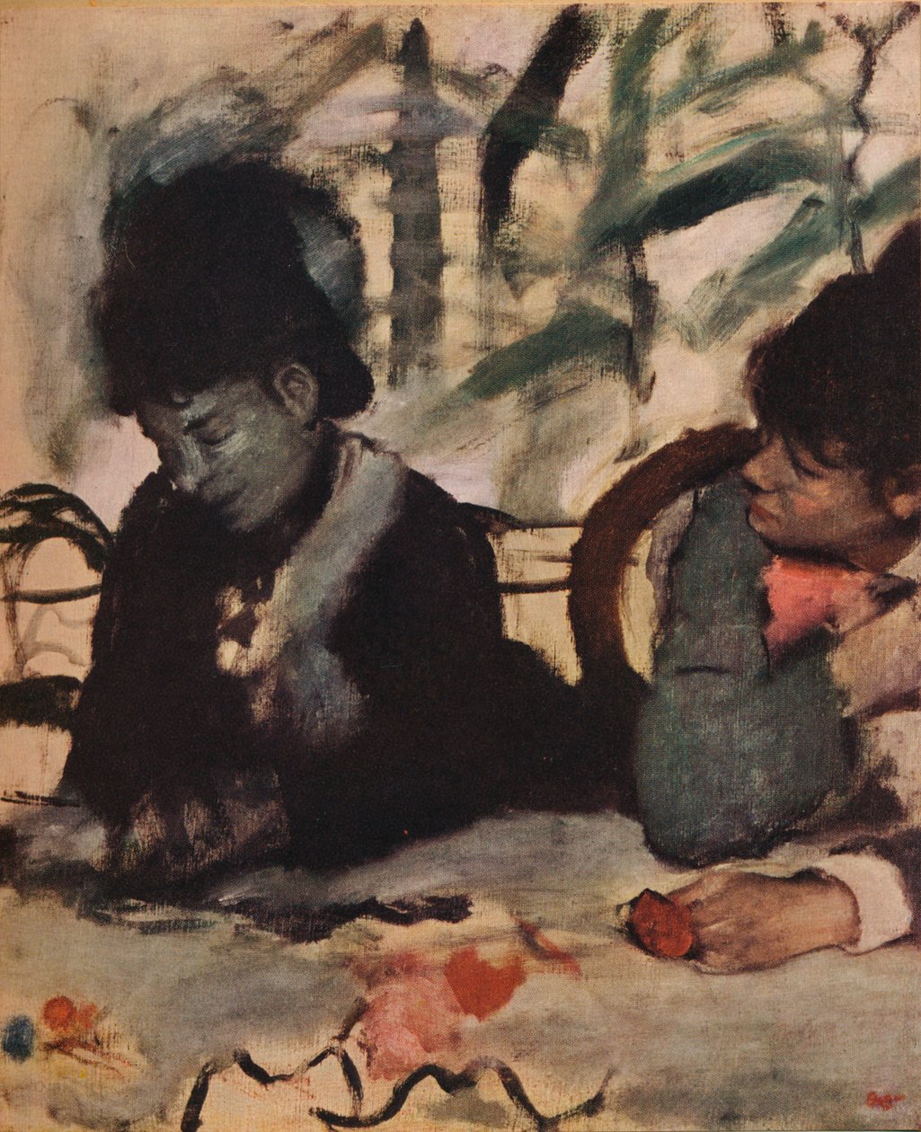 Kahvilassa, c1875 tekijältä Edgar Degas