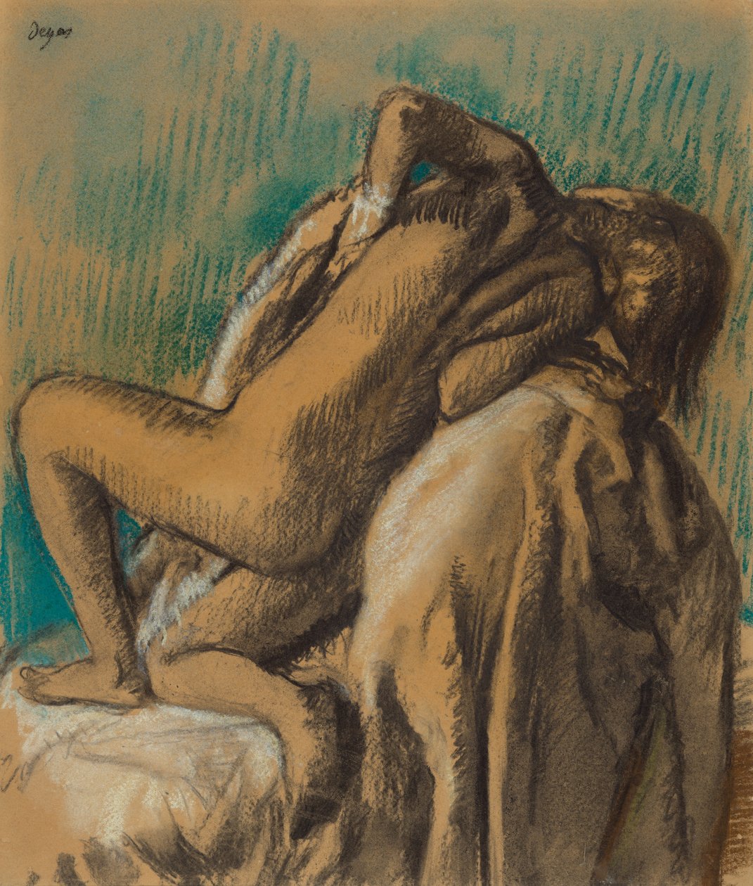 In der Ruhe nach dem Bad tekijältä Edgar Degas