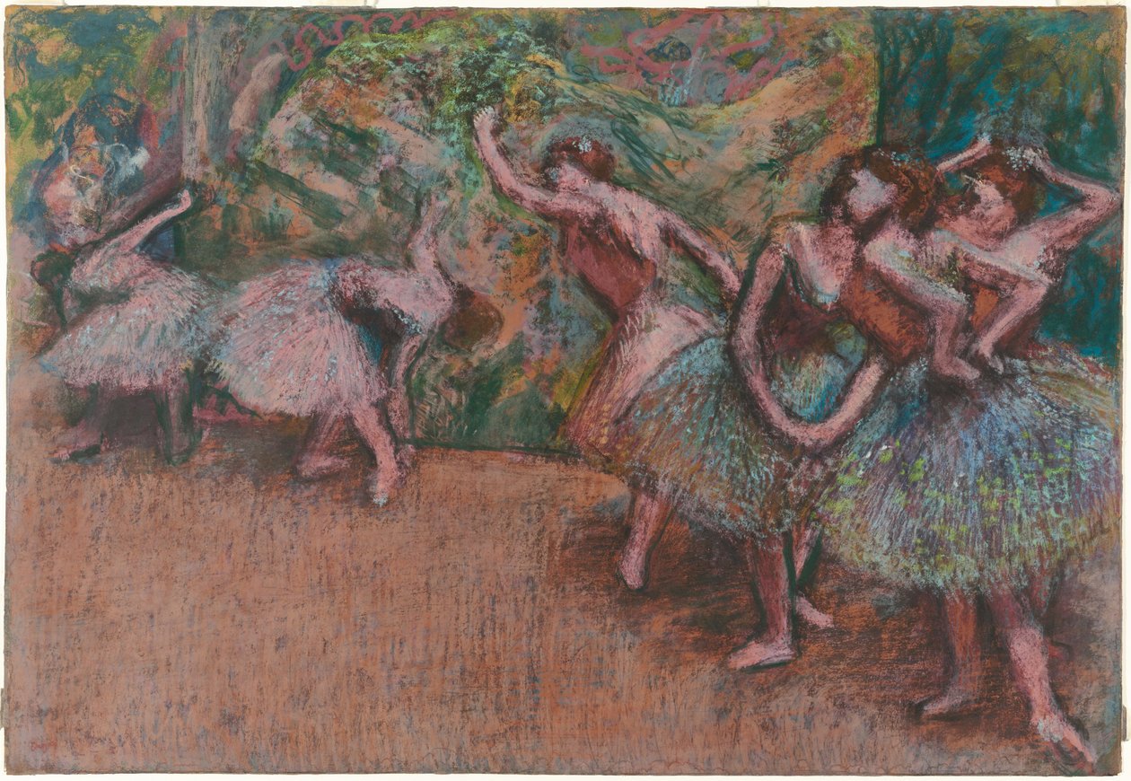 Balettikohtaus, c. 1907. tekijältä Edgar Degas