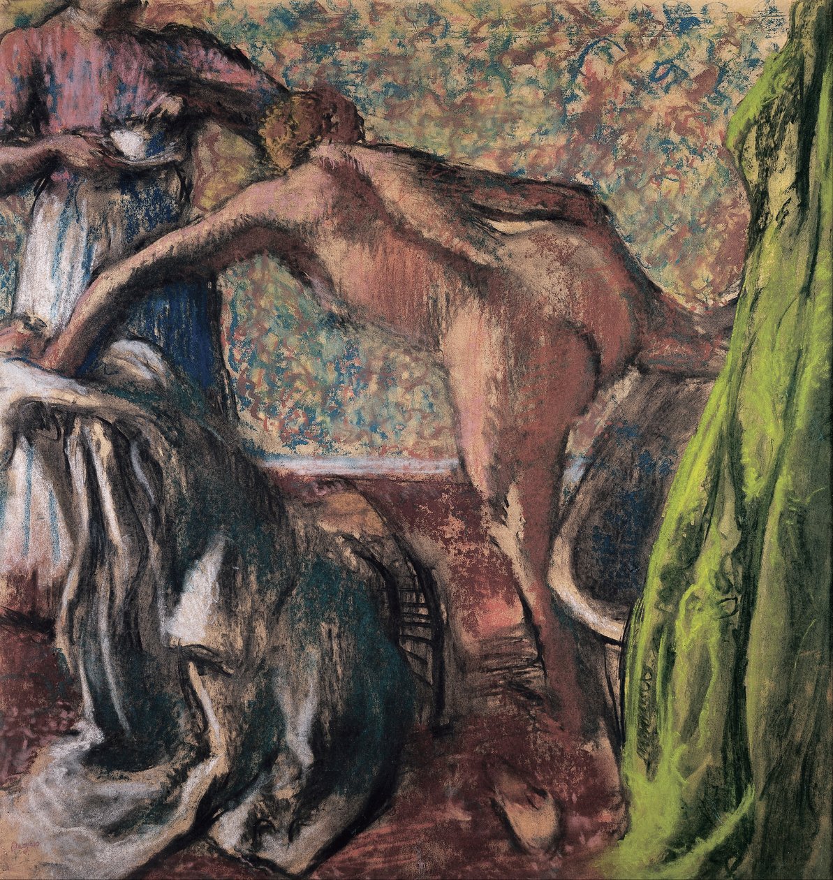 Aamiainen kylvyn jälkeen (Kylpy) tekijältä Edgar Degas