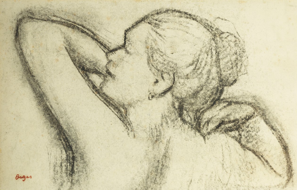 Naisen rintakuva; Naisen rintakuva, tekijältä Edgar Degas