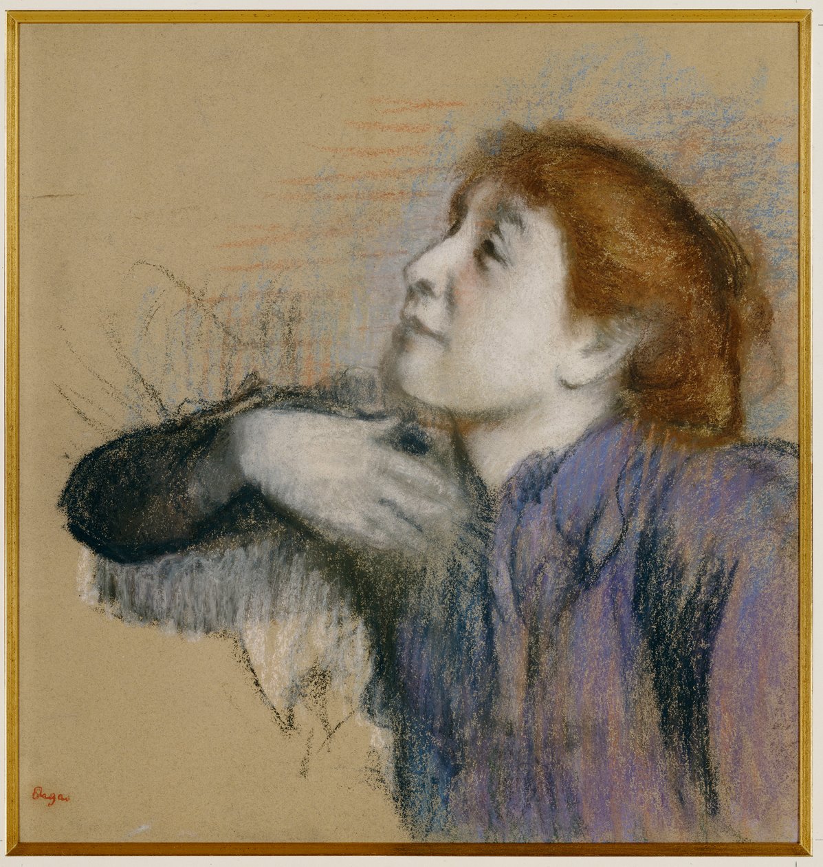 Naisen rintakuva, n. 1880-85 tekijältä Edgar Degas