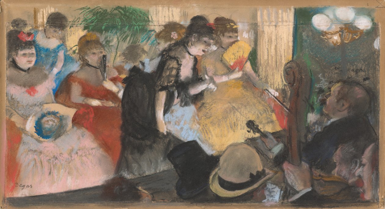Kahvila-konsertti tekijältä Edgar Degas