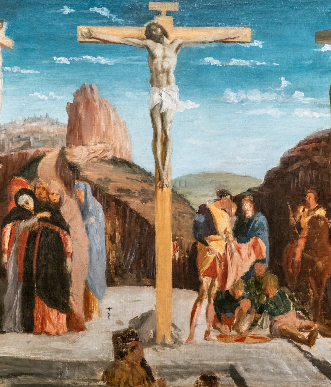 Golgata (kopio Andrea Mantegnan mukaan) (yksityiskohta). 1861. Öljy kankaalle. tekijältä Edgar Degas