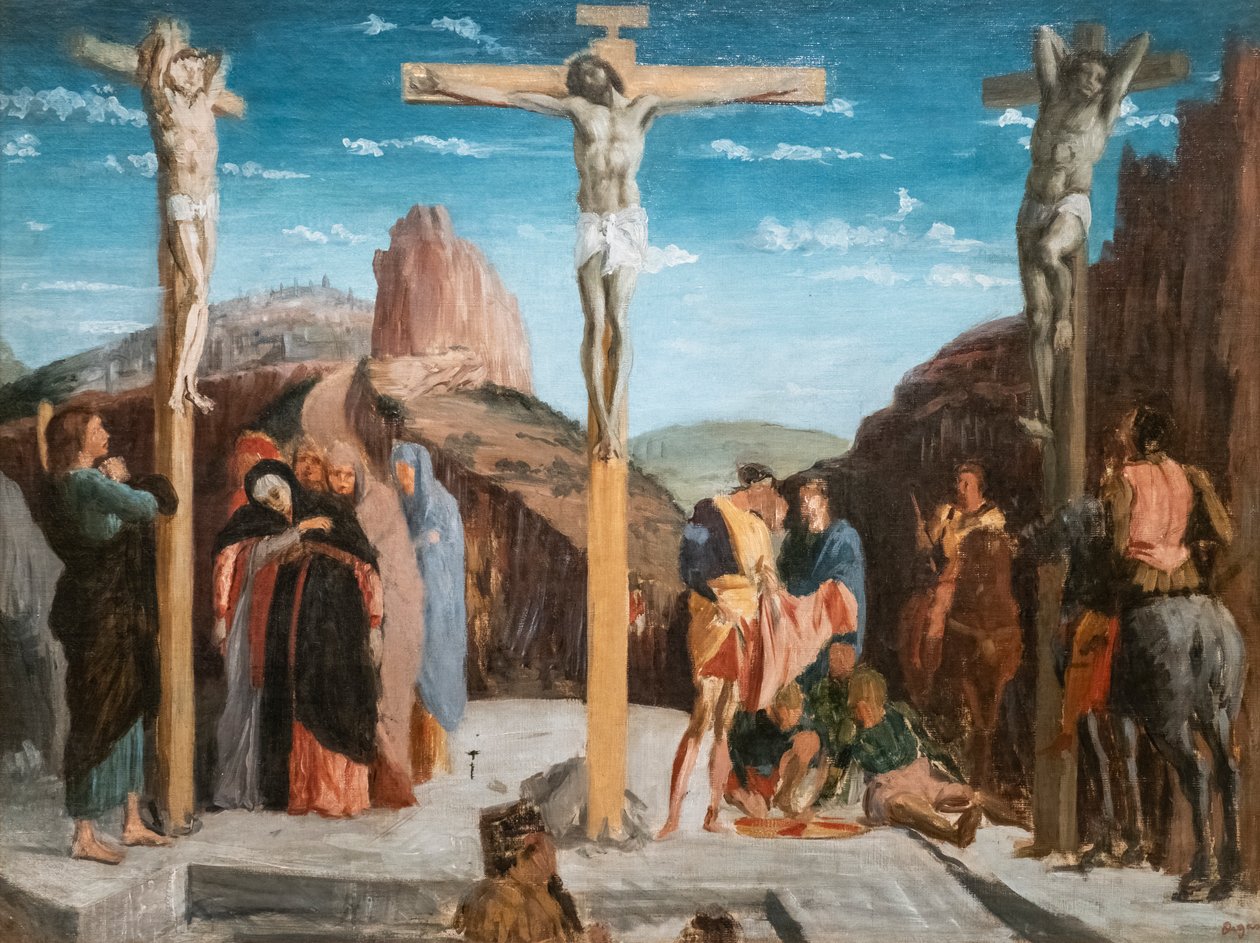 Golgata (kopio Andrea Mantegnan mukaan). 1861. Öljy kankaalle. tekijältä Edgar Degas