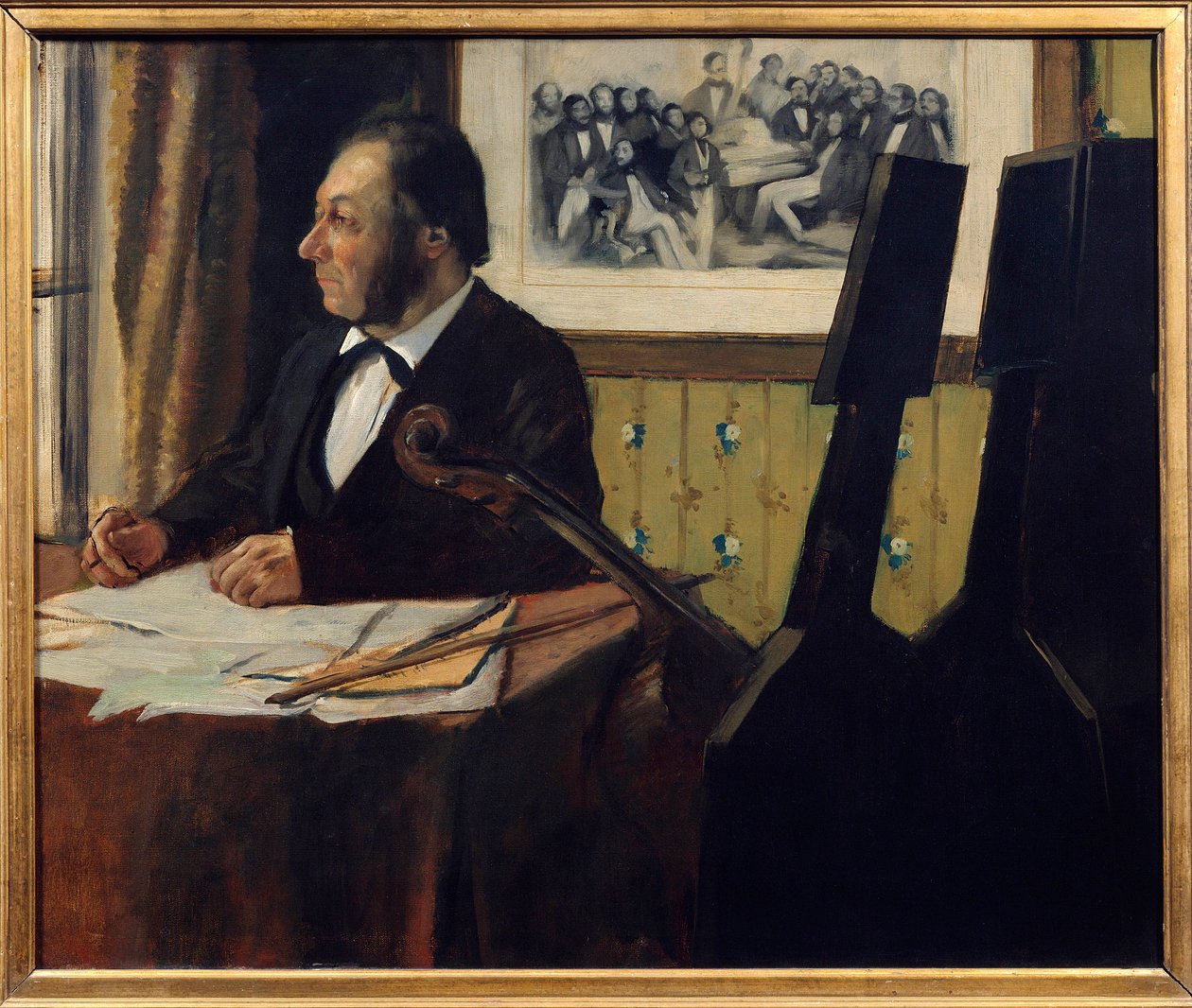 Sellisti Pilet, Louis Marie Pilet (1815-1877). Edgar Degasin (1834-1917) maalaus 1869 su. 0,50 x 0,61 m Pariisi. Musee d