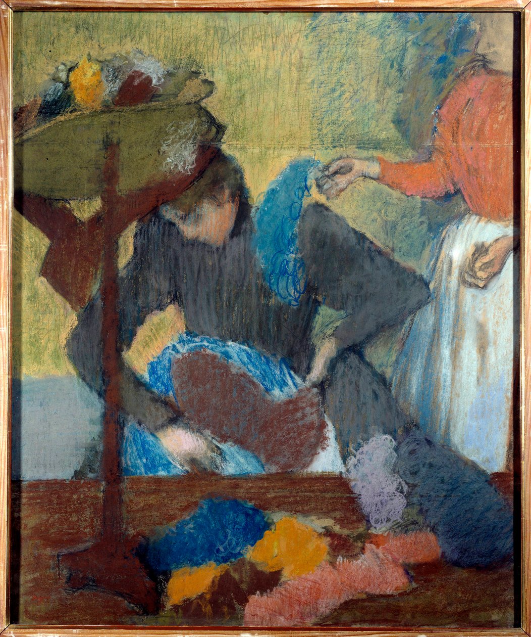 Edgar Degasin (1834-1917) fashionista Pastellissa 1898 su. 0,91 x 0,75 m Pariisi, Museum d