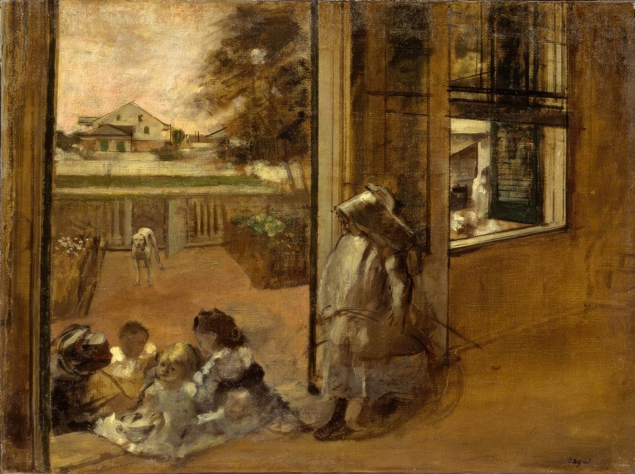 Talon piha (New Orleans) tekijältä Edgar Degas