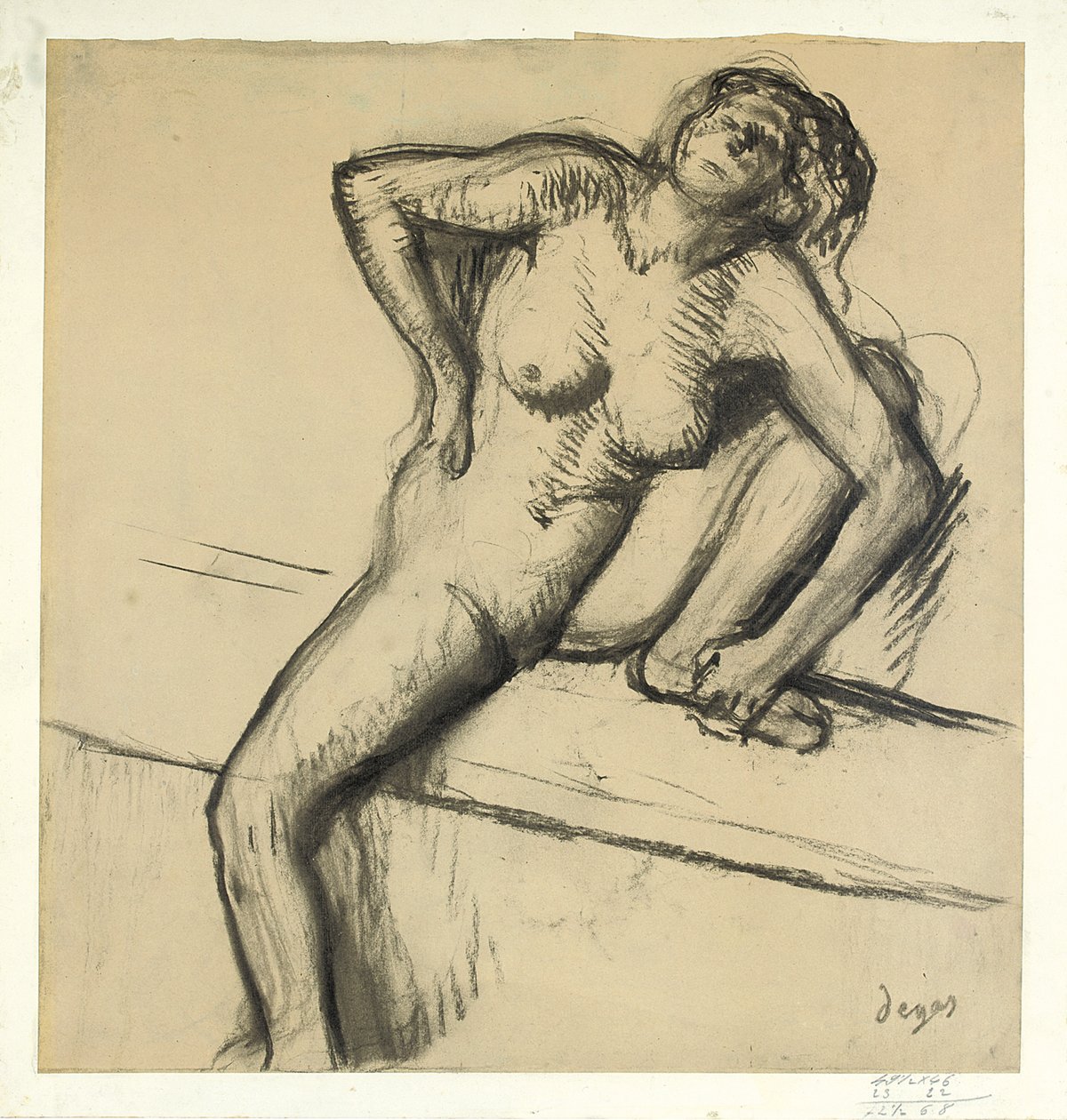 Hiipivä alaston; Älä kyykky tekijältä Edgar Degas