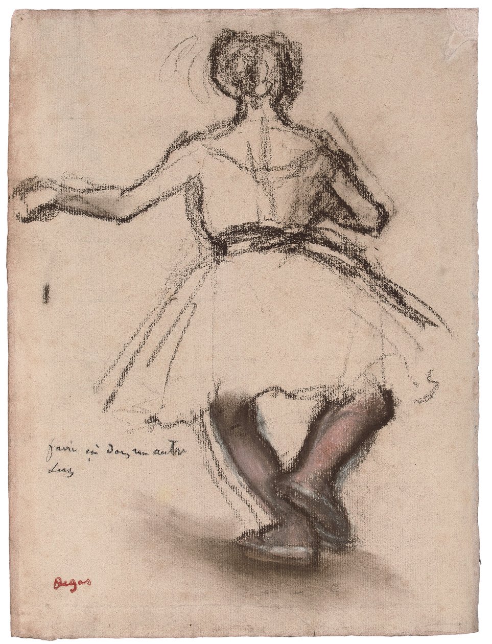 Tanssija, Näkymä takaa, tekijältä Edgar Degas