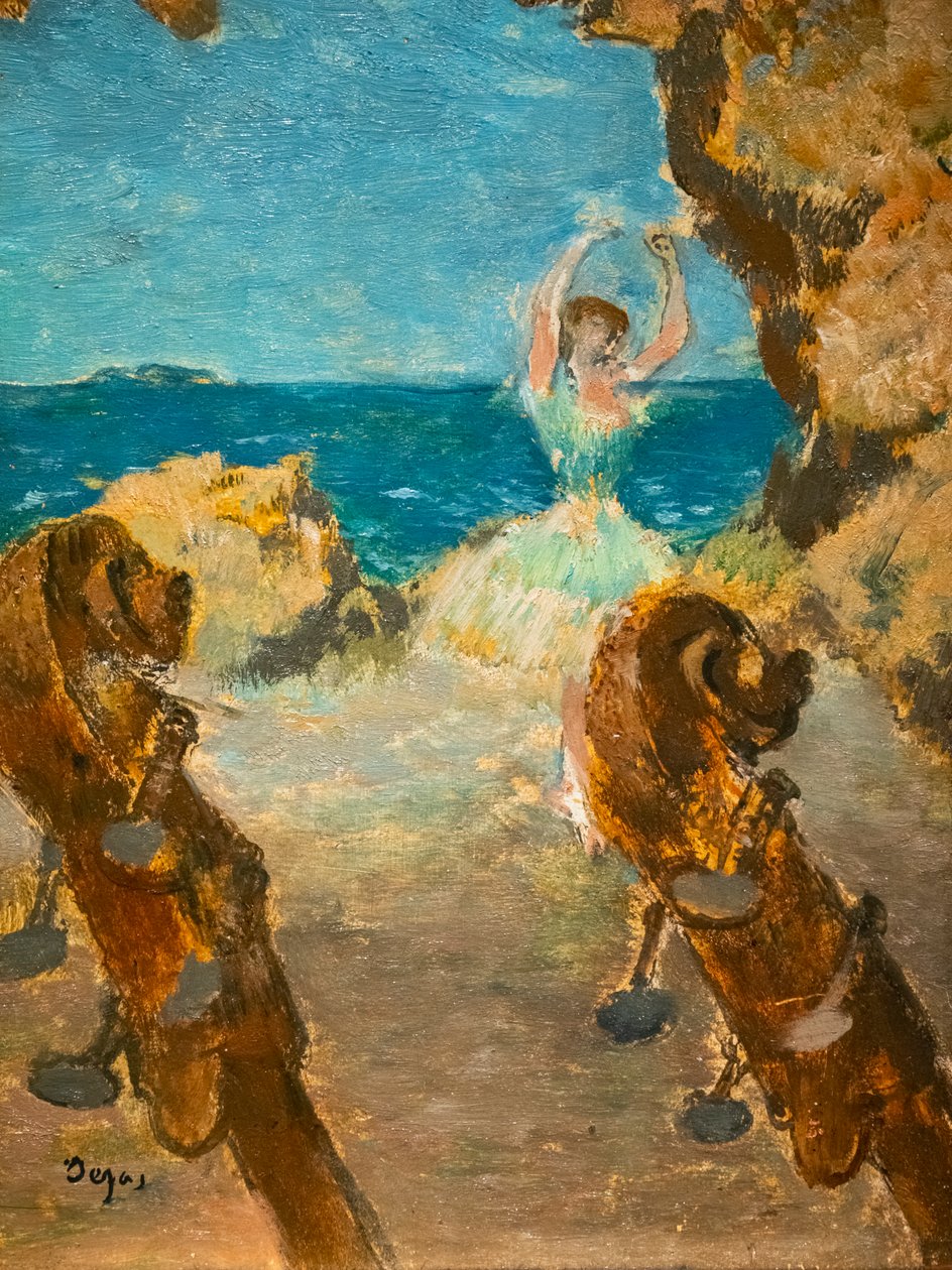 Tanssija. Balettikohtaus. 1891. Öljy kankaalle. tekijältä Edgar Degas