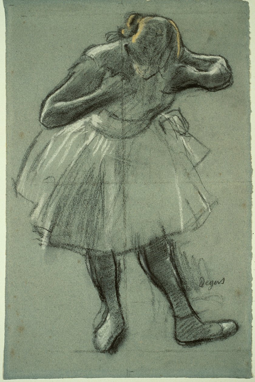Tanssija Taivutus eteenpäin tekijältä Edgar Degas