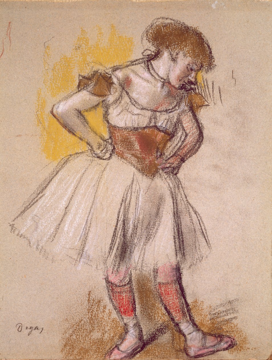 Tanssija, n. 1880 (pastelli) tekijältä Edgar Degas