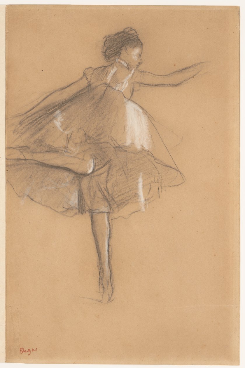 Tanssija varpaillaan tekijältä Edgar Degas