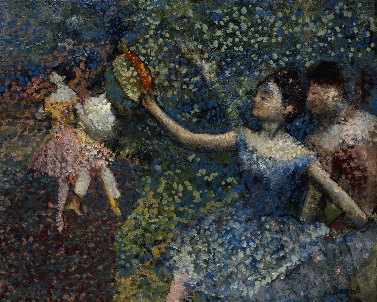 Tanssija tamburiinilla, n. 1897 tekijältä Edgar Degas