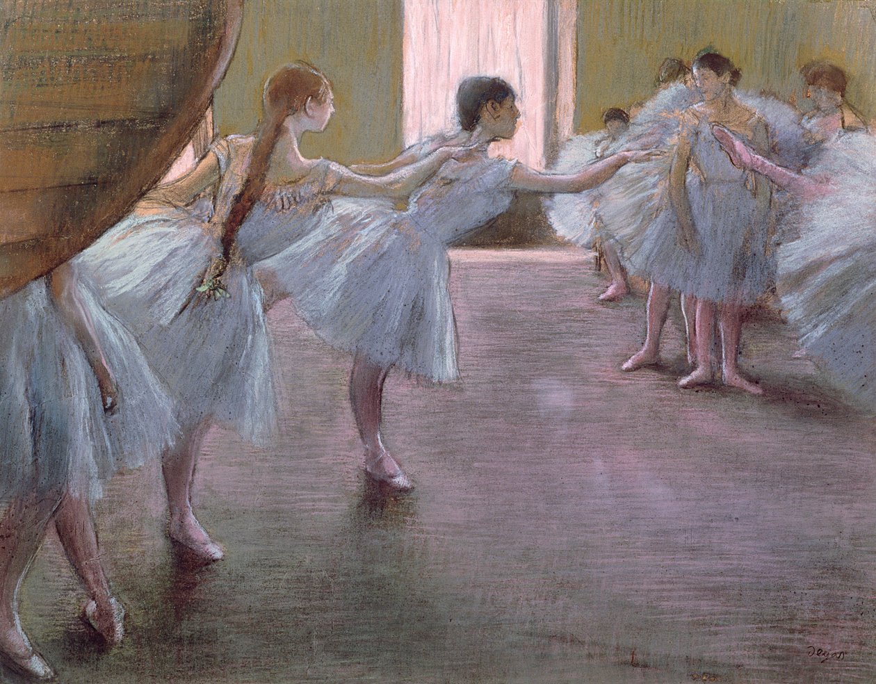 Tanssijat harjoituksissa, tekijältä Edgar Degas