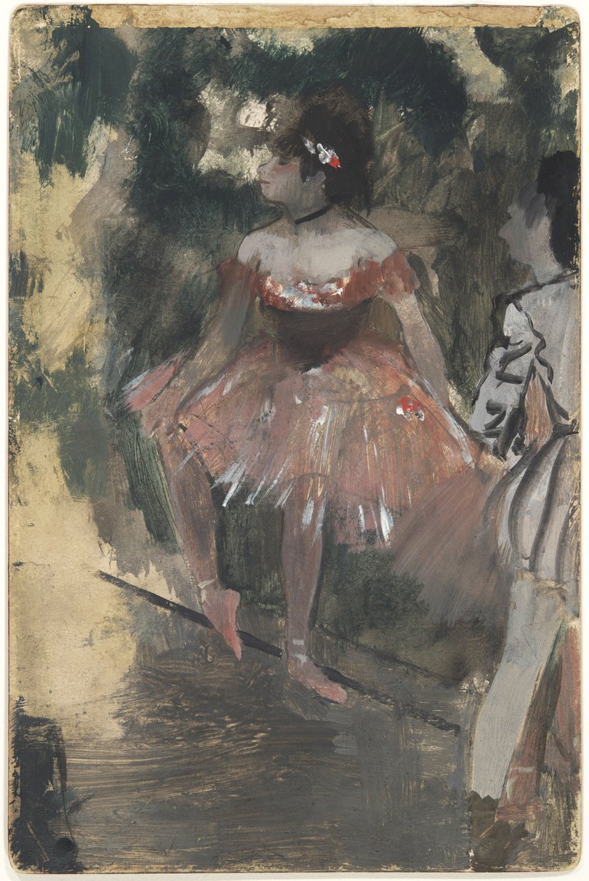 Tanssijat, noin 1878 (öljy ja grafiitti kartongille). tekijältä Edgar Degas