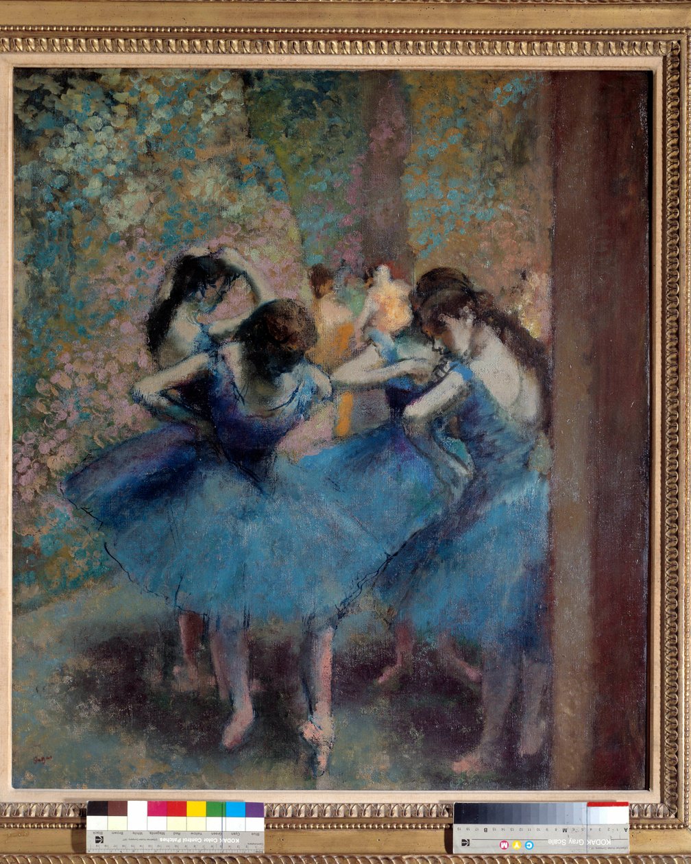 Tanssijat sinisessä tekijältä Edgar Degas