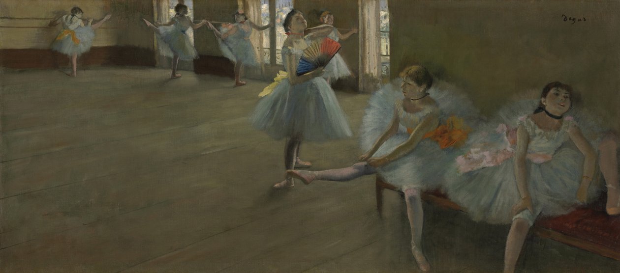 Tanssijat luokkahuoneessa, n. 1880 tekijältä Edgar Degas