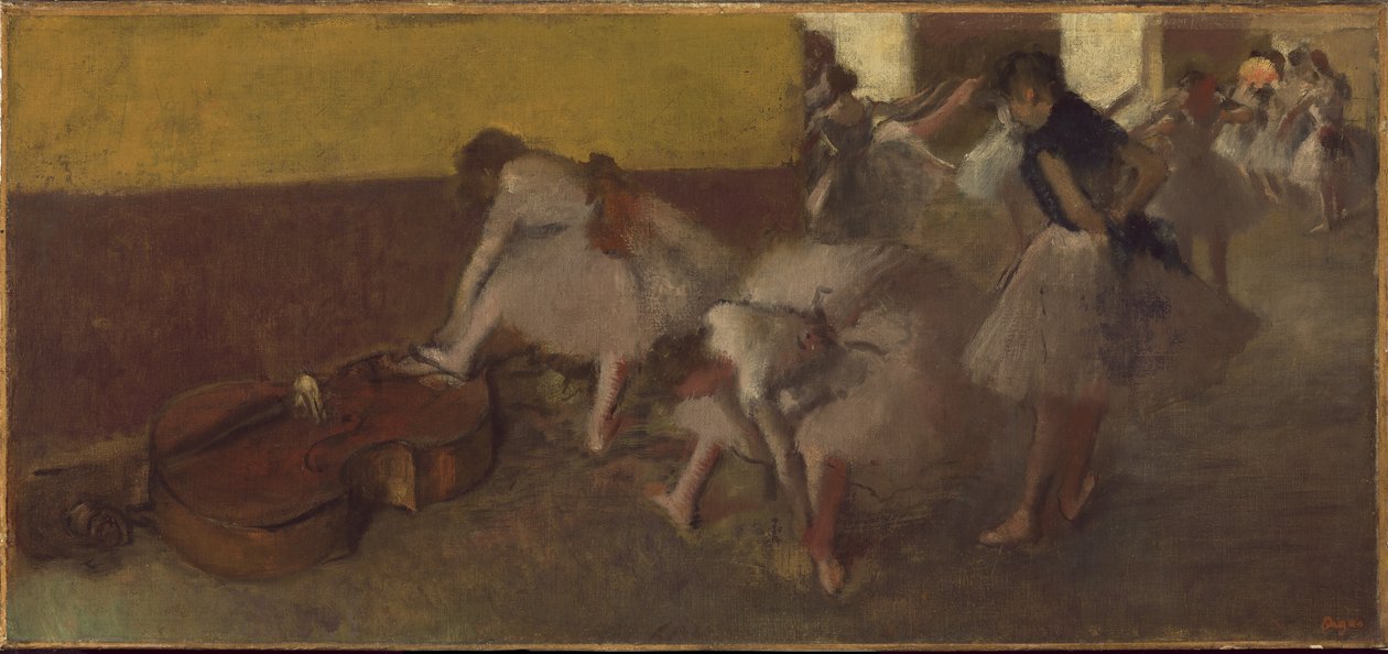 Dancers in the Green Room, n.1879 tekijältä Edgar Degas