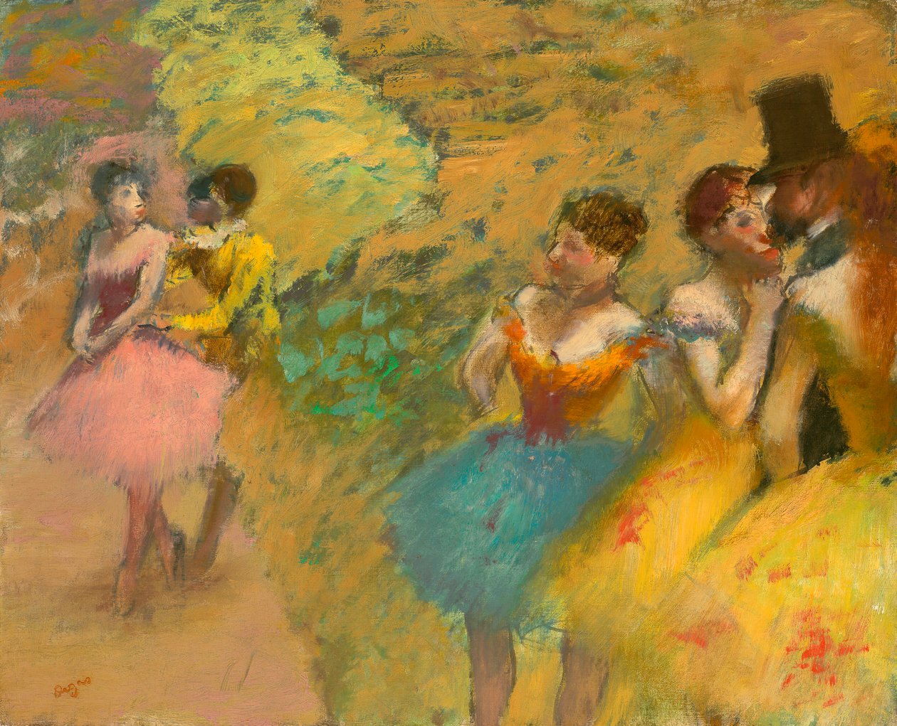 Tanssijat (oopperan kulissien takana) tekijältä Edgar Degas