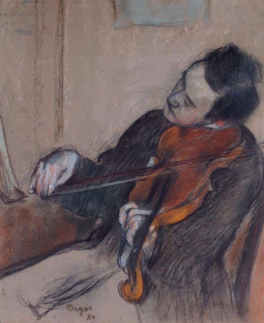 Alttoviulunsoittaja tekijältä Edgar Degas