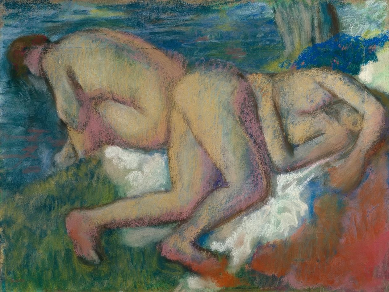 Kaksi naista kylvyssä tekijältä Edgar Degas