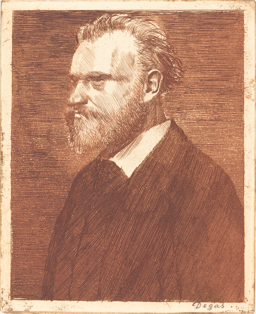 Edouard Manet, rintakuva muotokuva Manet en bust, 18641865. tekijältä Edgar Degas