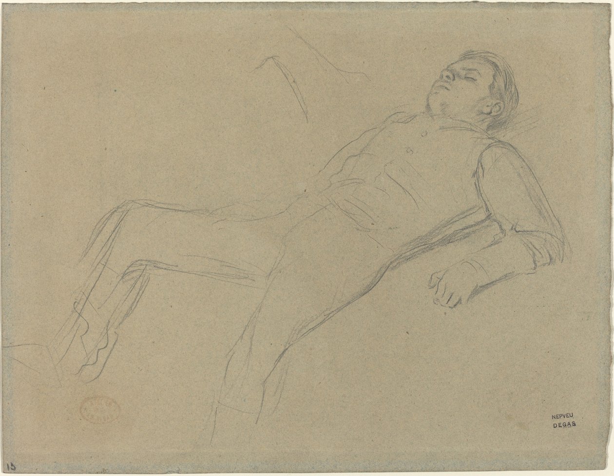 Fallen Jockey -tutkimus Scene from the Steeplechase: The Fallen Jockey, c. 1866. tekijältä Edgar Degas