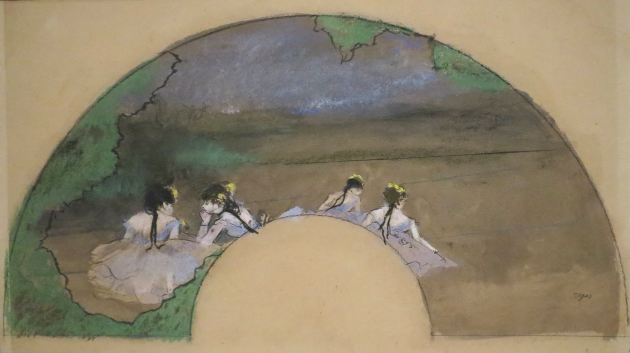 Edgar Degasin "Fan - Tanssijat näyttämöllä", Norton Simon Museum, Norton Simon Museum tekijältä Edgar Degas