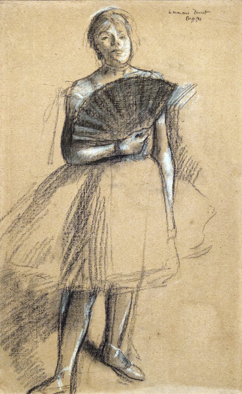 Viuhkatanssija (noin 1876). Edgar Degas (1834-1917). Pastelli ja hiili paperisauvalle. Musee des Beaux-Arts de la Ville de Paris, PeuPalais. tekijältä Edgar Degas