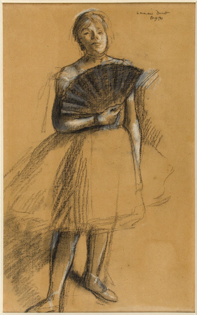 Frau mit Fächer tekijältä Edgar Degas