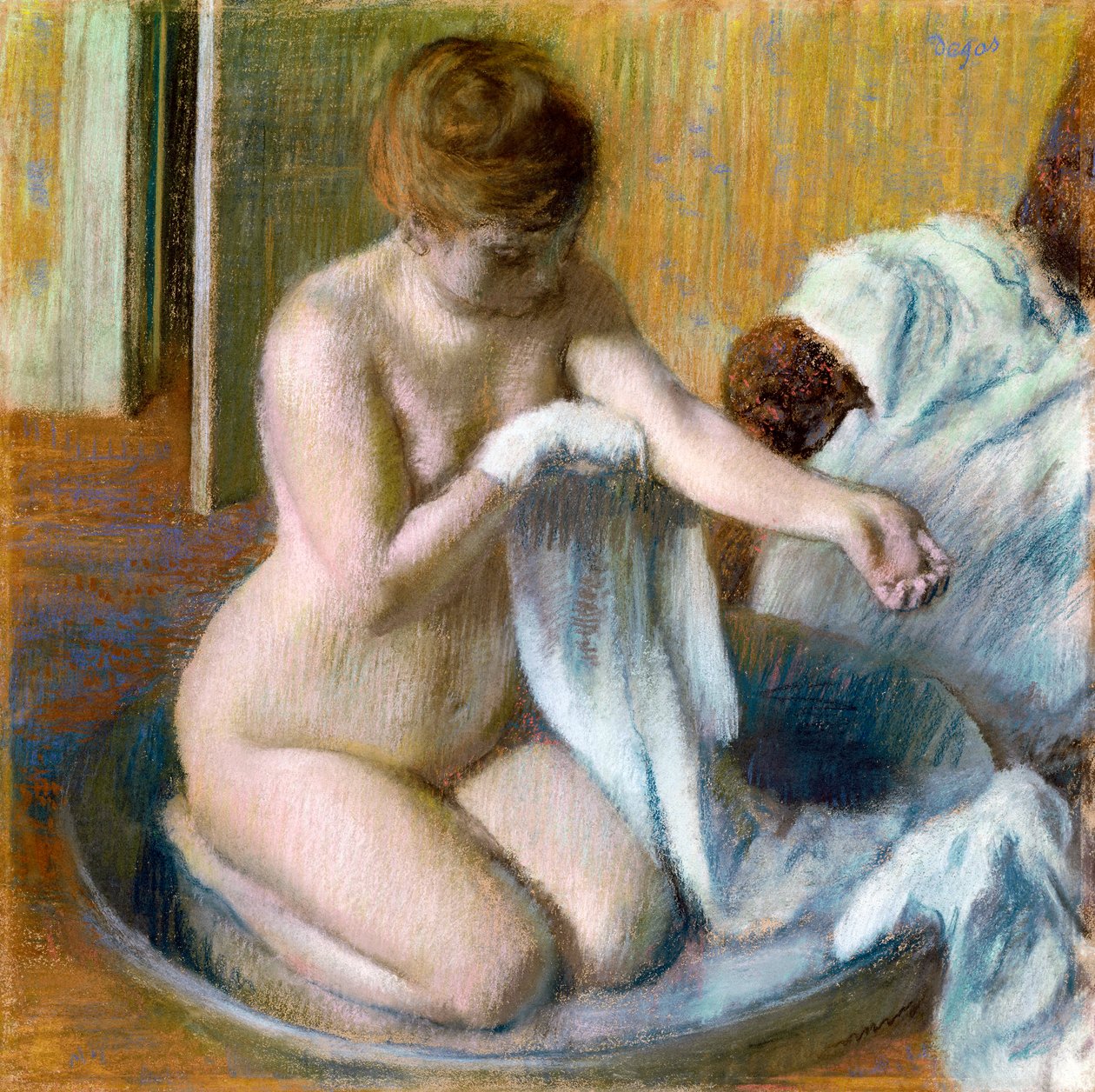 Nainen Tubissa, n. 1883 tekijältä Edgar Degas
