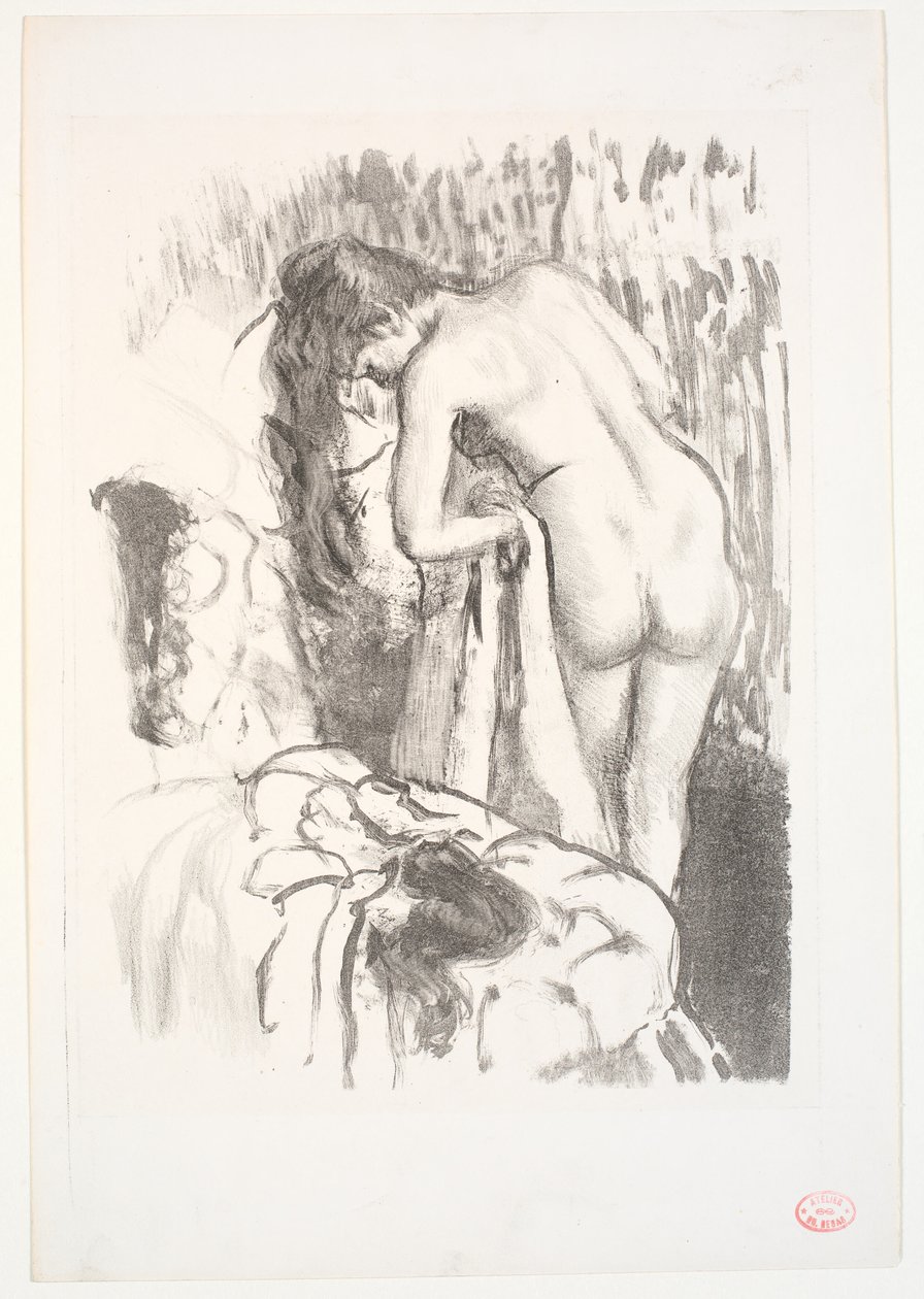 dona nua de peu al seu lavabo finlandès tekijältä Edgar Degas