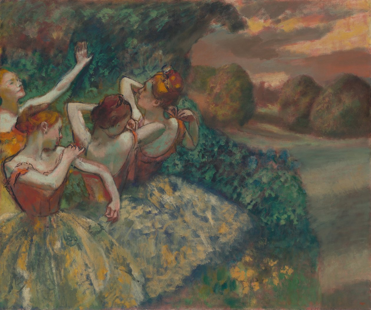 Neljä tanssijaa tekijältä Edgar Degas