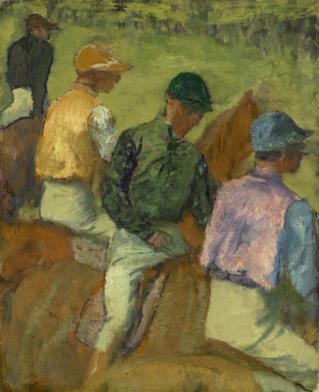 Neljä jockeya, 1889 tekijältä Edgar Degas