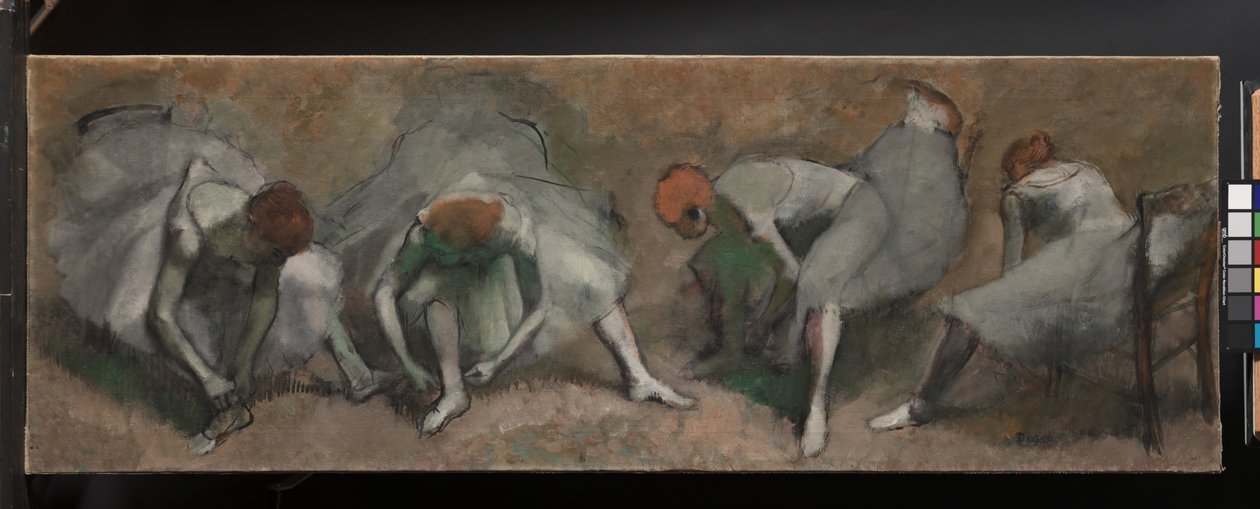 Tanssien friisi, noin 1895 tekijältä Edgar Degas