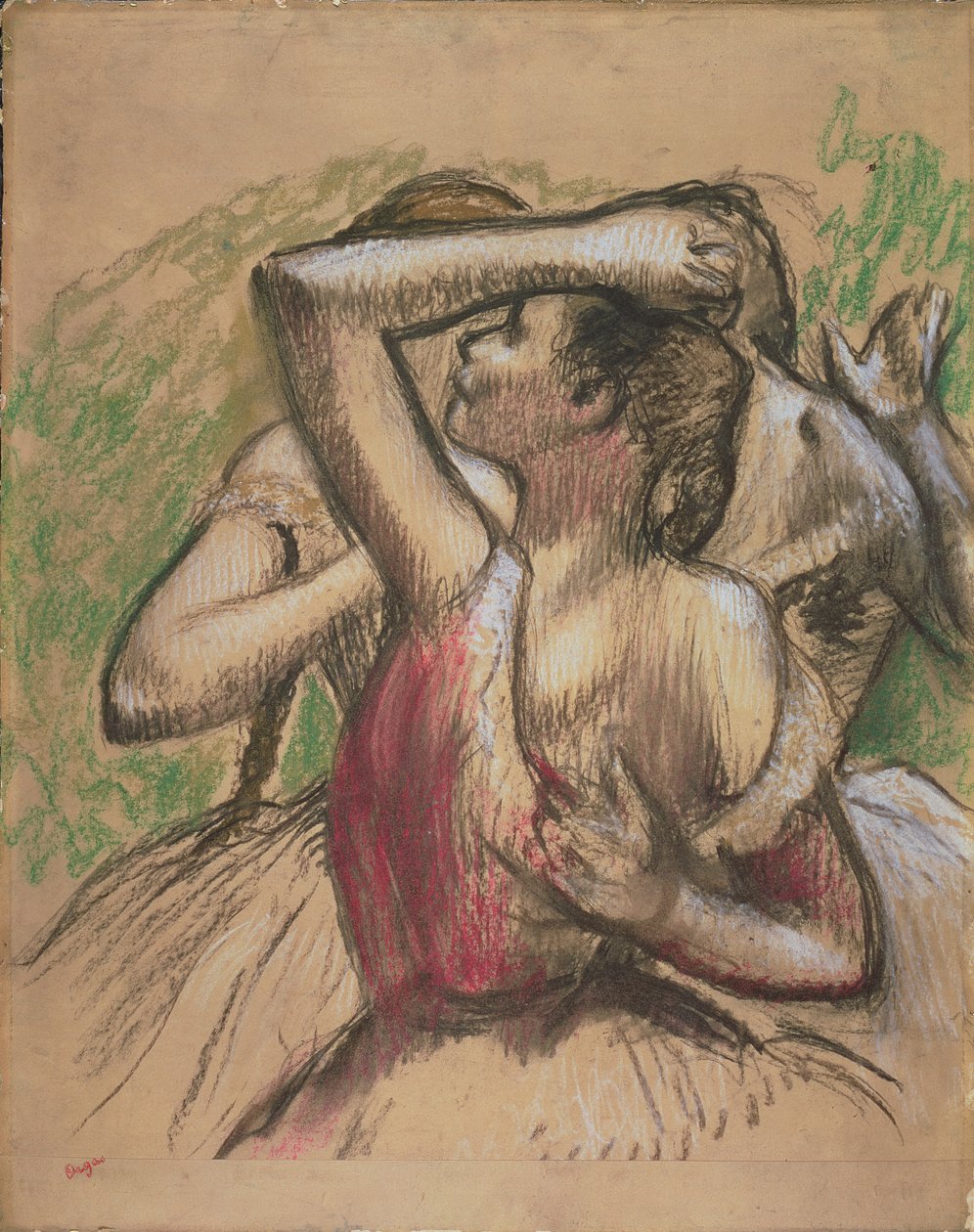 Ryhmä tanssijoita tekijältä Edgar Degas