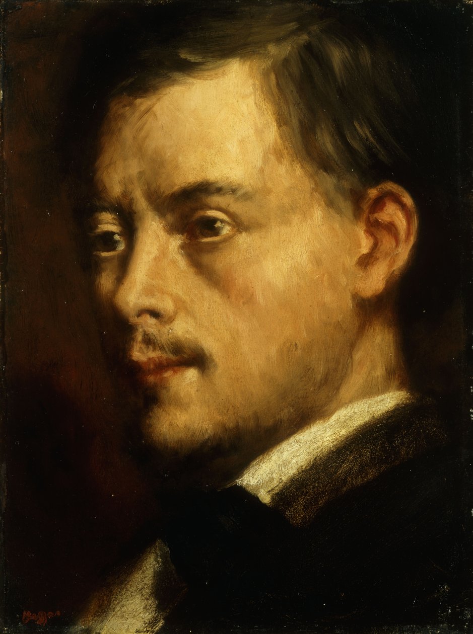 Miehen pää; Tete d"Homme, n. 1864 tekijältä Edgar Degas