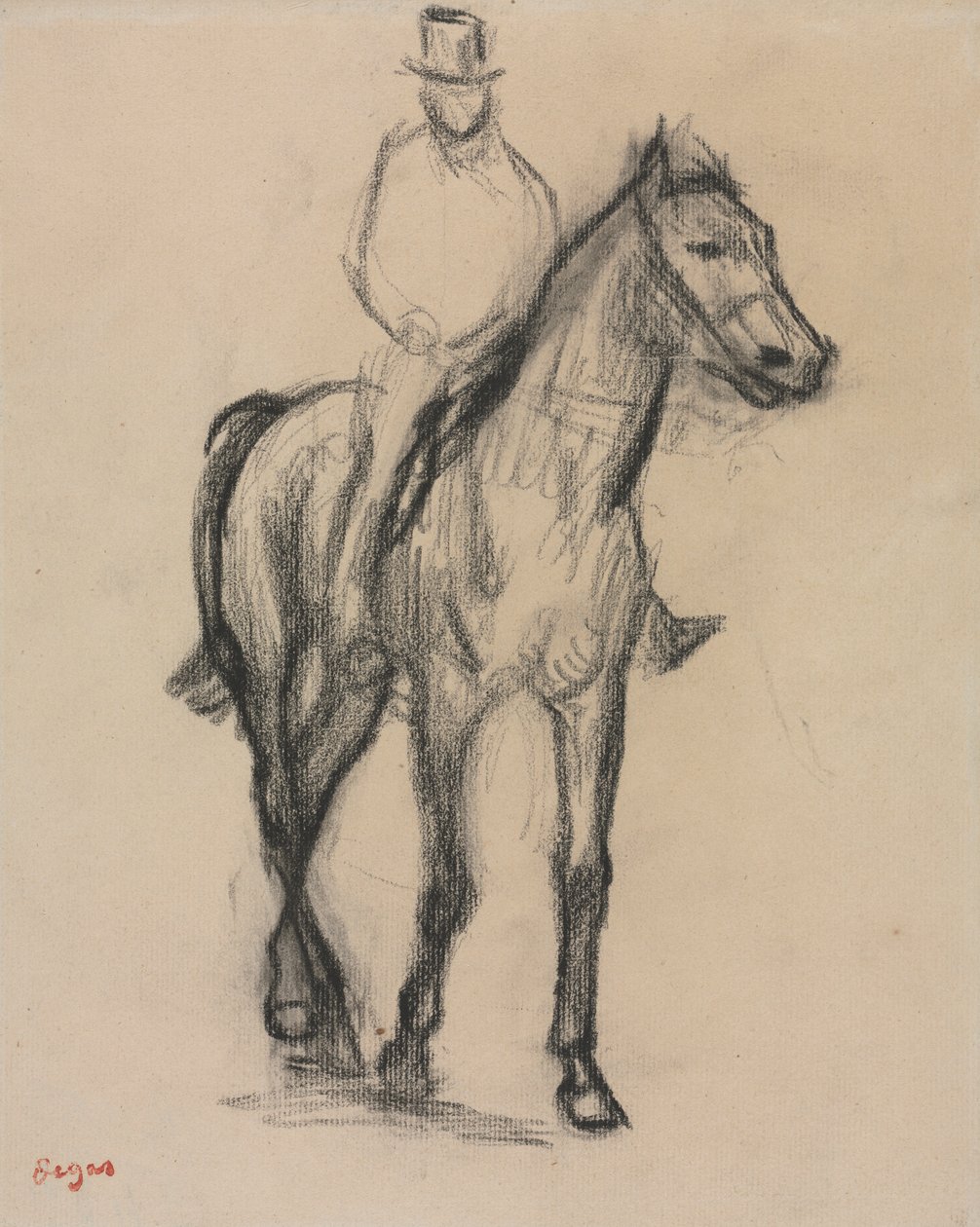 Hevonen ja ratsastaja tekijältä Edgar Degas