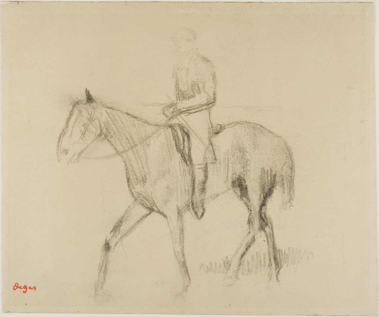 Hevonen ja ratsastaja tekijältä Edgar Degas