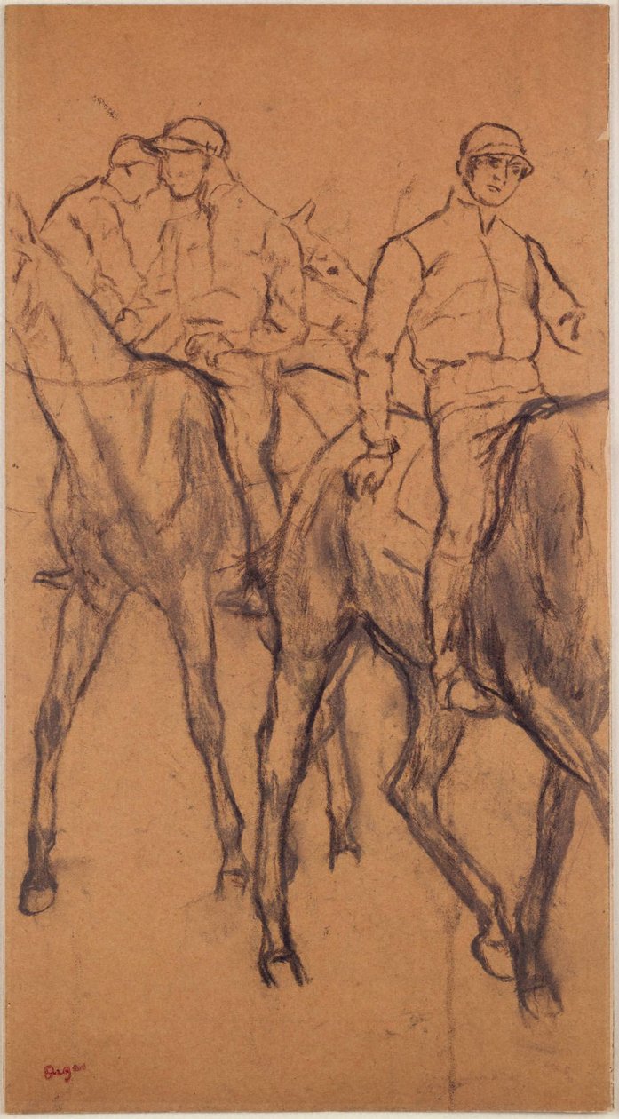 Jockeys auf Pferden tekijältä Edgar Degas