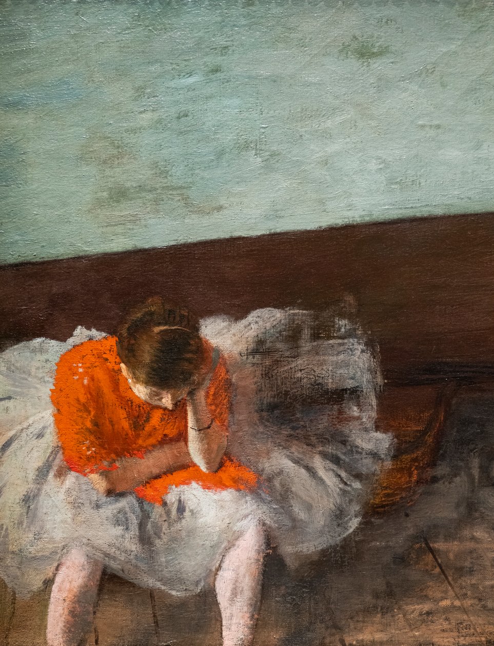 La Lecon de danse (toistohuone) (yksityiskohta). Noin 1879. Öljy kankaalle. tekijältä Edgar Degas