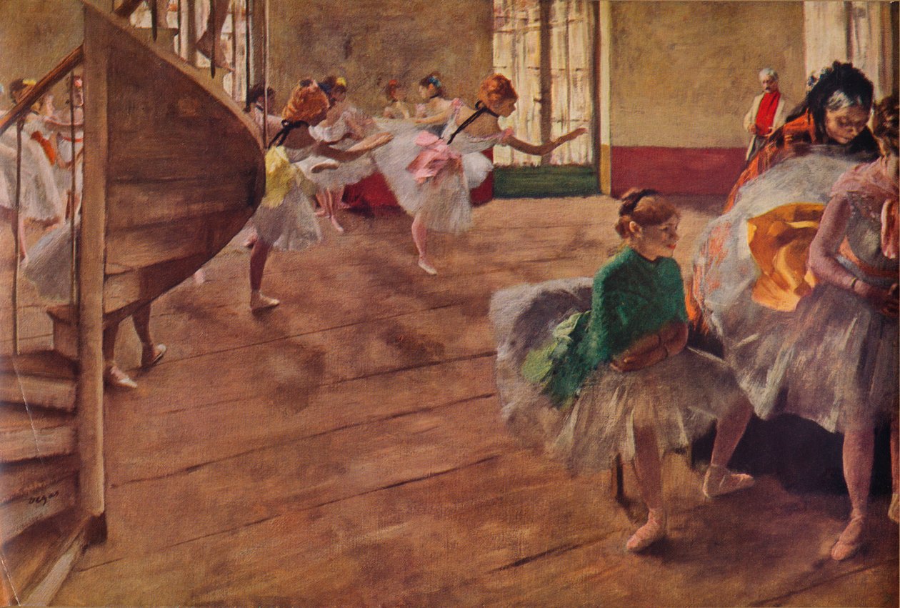 La Repetition, c1874 1935 tekijältä Edgar Degas